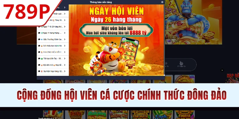Cộng đồng hội viên cá cược chính thức đông đảo